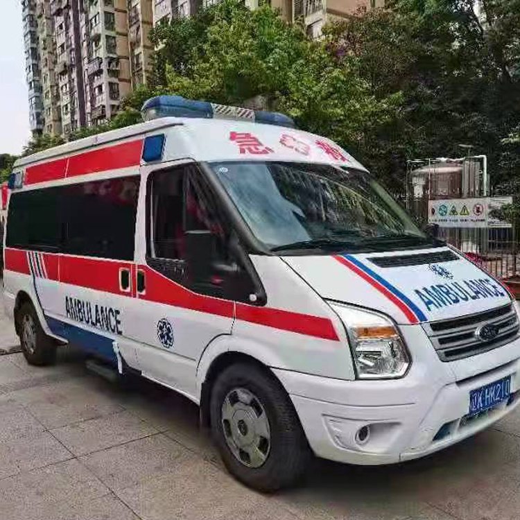 永城长途救护车护送病人返乡